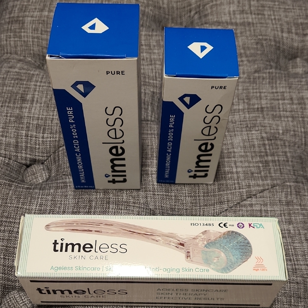 Timeless Hyaluronic Acid and Micro Needle Dermaroller - New
